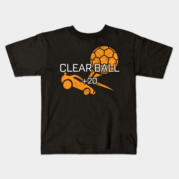 Rocket League Video Game Clear Ball Funny Gifts Kids T-Shirt by justcoolmerch